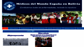 What Medicosdelmundoenbolivia.org website looked like in 2018 (5 years ago)