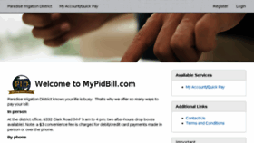 What Mypidbill.com website looked like in 2018 (5 years ago)