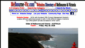 What Melbourne-vic.com website looked like in 2018 (5 years ago)
