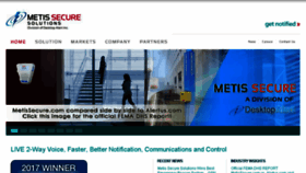 What Metissecure.com website looked like in 2018 (5 years ago)