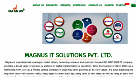 What Magnusitsolutions.in website looked like in 2018 (5 years ago)