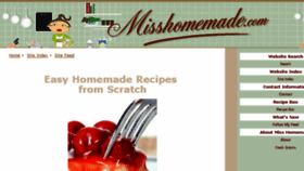 What Misshomemade.com website looked like in 2018 (5 years ago)