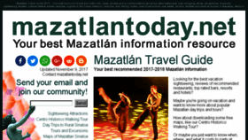 What Mazatlantoday.net website looked like in 2018 (5 years ago)