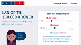 What Minilaan.dk website looked like in 2018 (5 years ago)