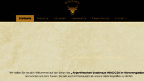 What Mendoza.de website looked like in 2018 (5 years ago)