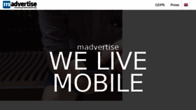 What Madvertise.com website looked like in 2018 (6 years ago)