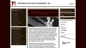 What Metcapbank.com website looked like in 2018 (5 years ago)