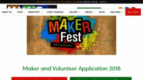 What Makerfest.com website looked like in 2018 (6 years ago)