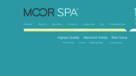 What Moorspa.com website looked like in 2018 (5 years ago)
