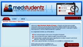 What Medstudentz.com website looked like in 2018 (5 years ago)