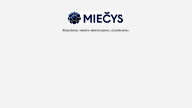 What Miecys.lt website looked like in 2018 (5 years ago)