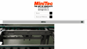 What Minitec.es website looked like in 2018 (7 years ago)