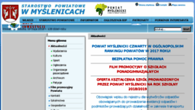 What Myslenicki.pl website looked like in 2018 (5 years ago)