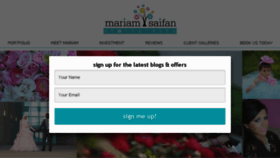 What Mariamsaifan.com website looked like in 2018 (5 years ago)
