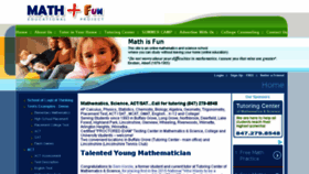 What Mathplusfun.com website looked like in 2018 (5 years ago)