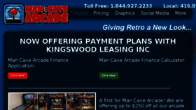What Mancavearcade.ca website looked like in 2018 (5 years ago)
