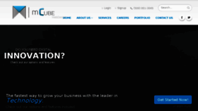 What Mcubewebdesign.com website looked like in 2018 (7 years ago)