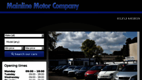 What Mainlinemotorco.co.uk website looked like in 2018 (5 years ago)