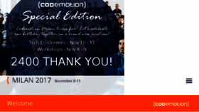 What Milan.codemotionworld.com website looked like in 2018 (6 years ago)