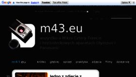 What M43.eu website looked like in 2018 (5 years ago)