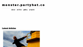 What Monster.partyhat.co website looked like in 2018 (6 years ago)
