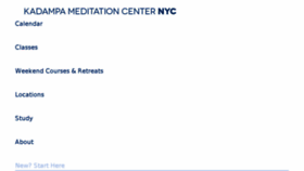 What Meditationinnewyork.org website looked like in 2018 (5 years ago)
