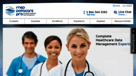 What Meddatacarepro.com website looked like in 2018 (5 years ago)