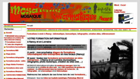 What Mosaiqueinformatique.fr website looked like in 2018 (6 years ago)
