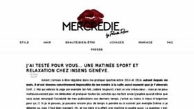 What Mercredie.com website looked like in 2018 (5 years ago)