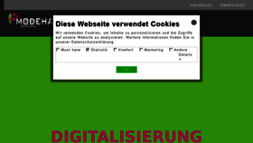 What Modehaus.de website looked like in 2018 (5 years ago)