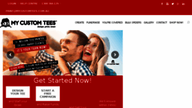 What Mycustomtees.com.au website looked like in 2018 (5 years ago)