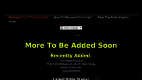 What Messagesfromtheholybible.org website looked like in 2018 (5 years ago)