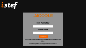 What Moodle.istef.fr website looked like in 2018 (5 years ago)