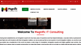 What Magnificitconsulting.com website looked like in 2018 (5 years ago)