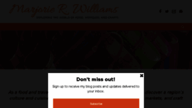 What Marjorierwilliams.com website looked like in 2018 (5 years ago)