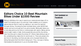 What Mountainbikespro.com website looked like in 2018 (5 years ago)