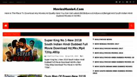 What Moviesmania.in website looked like in 2018 (5 years ago)