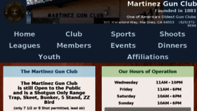 What Martinezgunclub.net website looked like in 2018 (5 years ago)