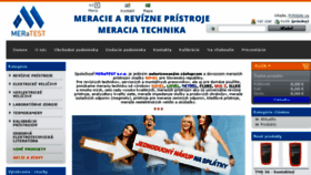 What Meratest.sk website looked like in 2018 (8 years ago)