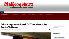 What Mahjongnews.com website looked like in 2018 (5 years ago)