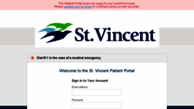 What Myhealth.stvincent.org website looked like in 2018 (5 years ago)