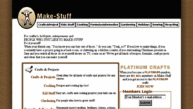 What Make-stuff.com website looked like in 2018 (5 years ago)