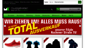 What Muskelkatersport.de website looked like in 2018 (5 years ago)