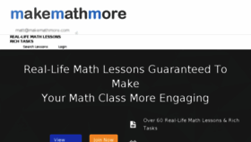 What Makemathmore.com website looked like in 2018 (5 years ago)