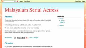 What Malayalam-serial-actress.blogspot.com website looked like in 2018 (5 years ago)