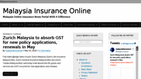 What Malaysiainsurance.info website looked like in 2018 (5 years ago)