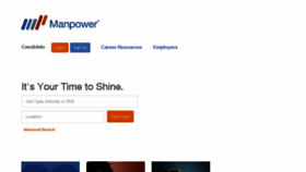 What Manpowerjobs.com website looked like in 2018 (5 years ago)