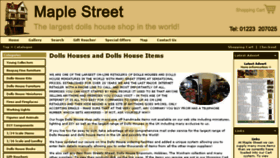 What Maplestreet.co.uk website looked like in 2018 (5 years ago)