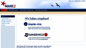 What Mare2.de website looked like in 2018 (5 years ago)