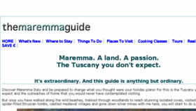 What Maremmaguide.com website looked like in 2018 (5 years ago)